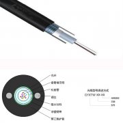 室外光缆GYXTW-4B1架空管道监控4芯光缆线单模光纤